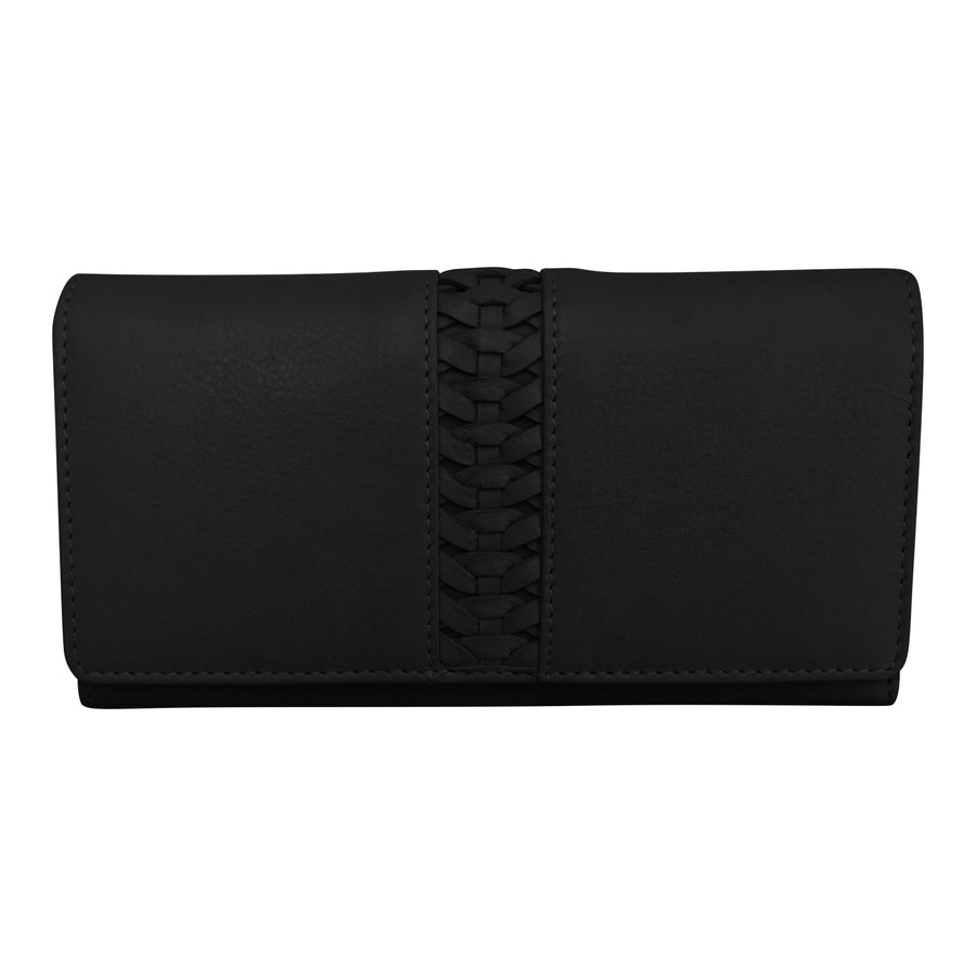 Urbano Braided Long Flap Wallet 4482