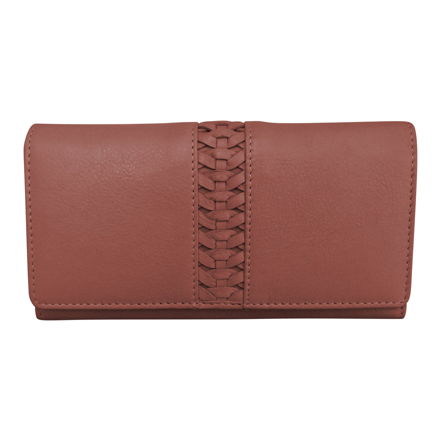 Urbano Braided Long Flap Wallet 4482