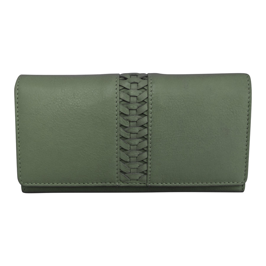 Urbano Braided Long Flap Wallet 4482