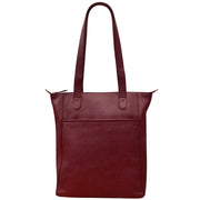 North South Tote with Metallic Zip 6014