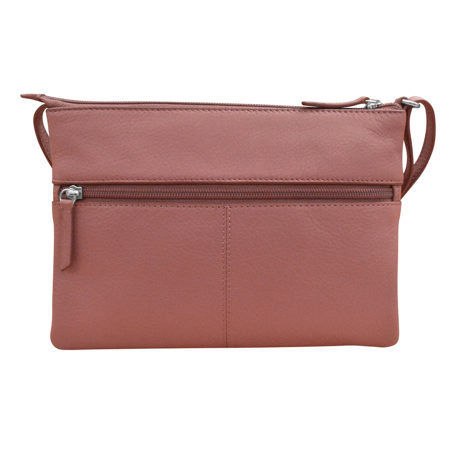 6028 DOUBLE ZIP CROSSBODY BAG