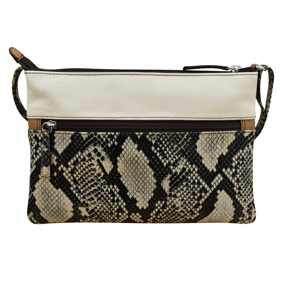 Double Zip Multi Color Crossbody 6028