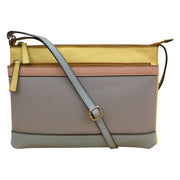 Double Zip Multi Color Crossbody 6028