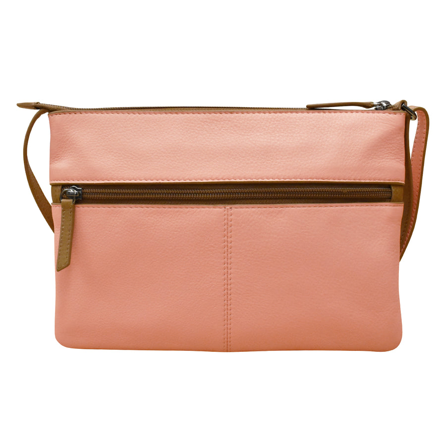 6028 DOUBLE ZIP CROSSBODY BAG