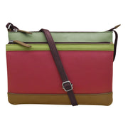 6028 DOUBLE ZIP CROSSBODY BAG