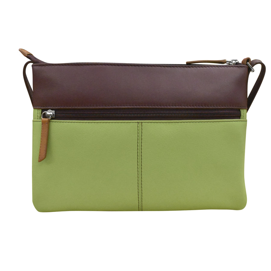 Double Zip Multi Color Crossbody 6028