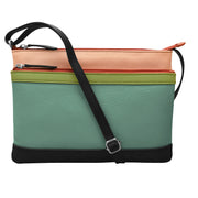 6028 DOUBLE ZIP CROSSBODY BAG