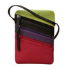 6072 SMALL TRIPLE ZIP CROSSBODY