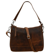 Zip Top Hobo with Two Detachable Straps 6091