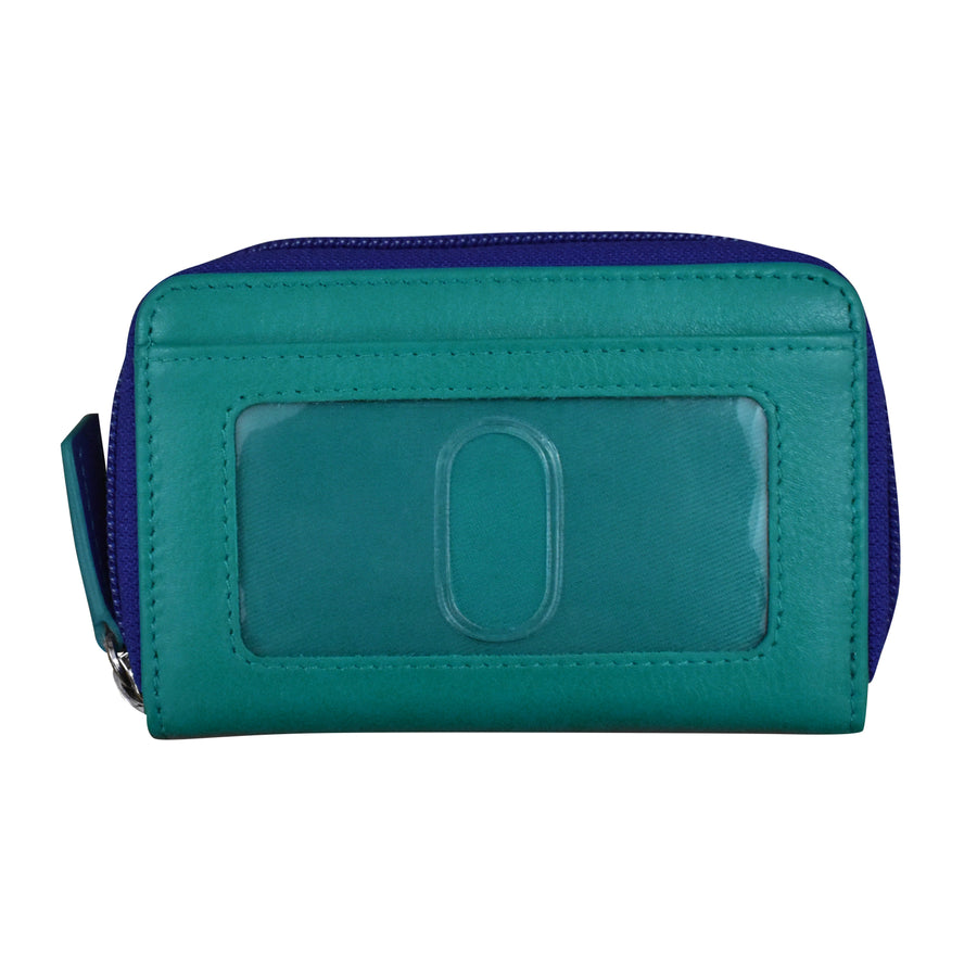 Two Tone Zip Around Pouch 6269