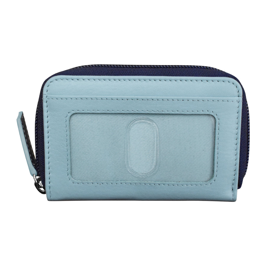 Two Tone Zip Around Pouch 6269