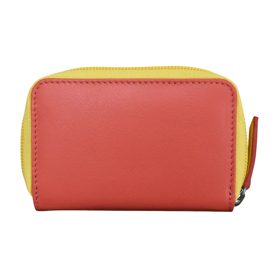 Two Tone Zip Around Pouch 6269