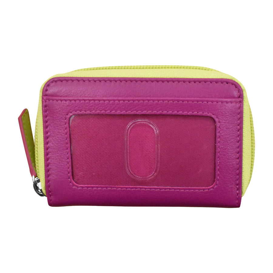 Two Tone Zip Around Pouch 6269