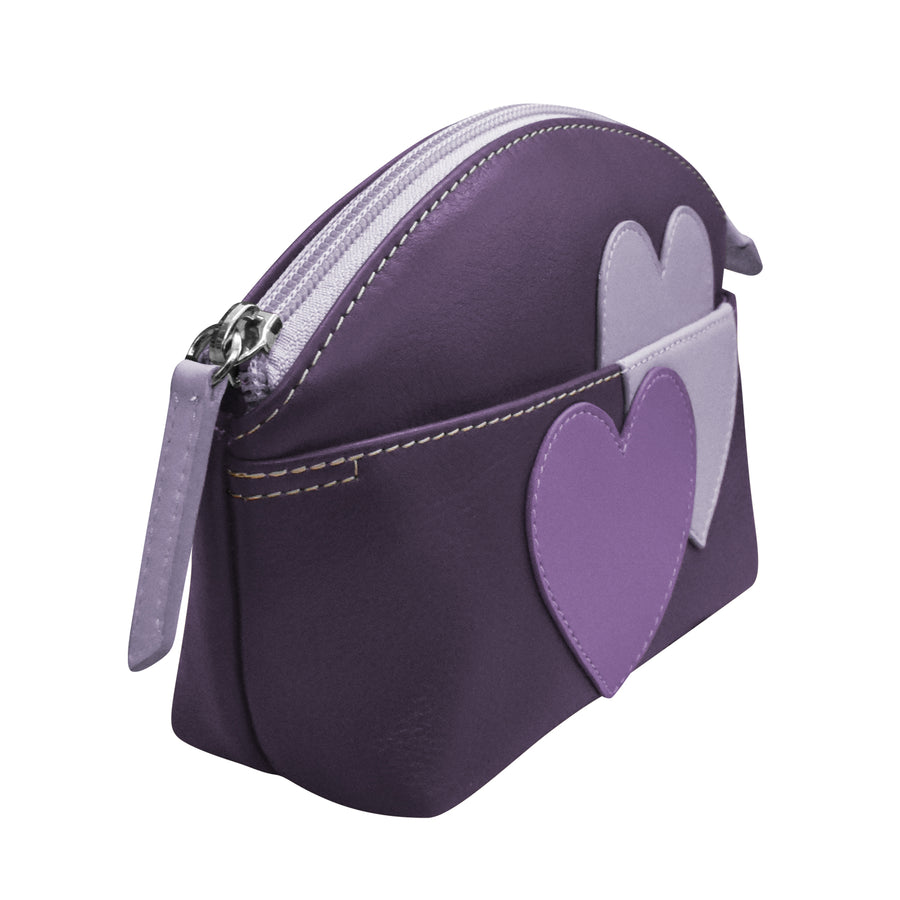 Double Heart Cosmetic Case 6283