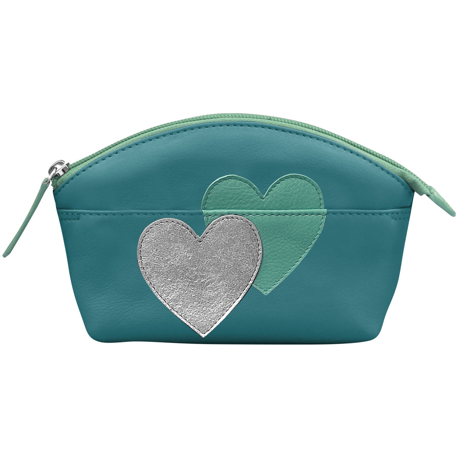 Double Heart Cosmetic Case 6283