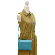 Slim Suede Crossbody with Gusset 6342S