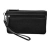 Double Zip Clutch with Wrist Strap 6513