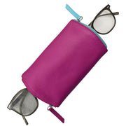 Two Tone Double Zip Eyeglass Case 6571