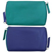 Two Tone Double Zip Eyeglass Case 6571