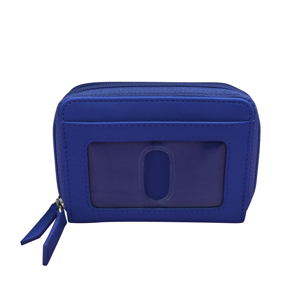 Double Zip Accordion Credit Card Holder 6714