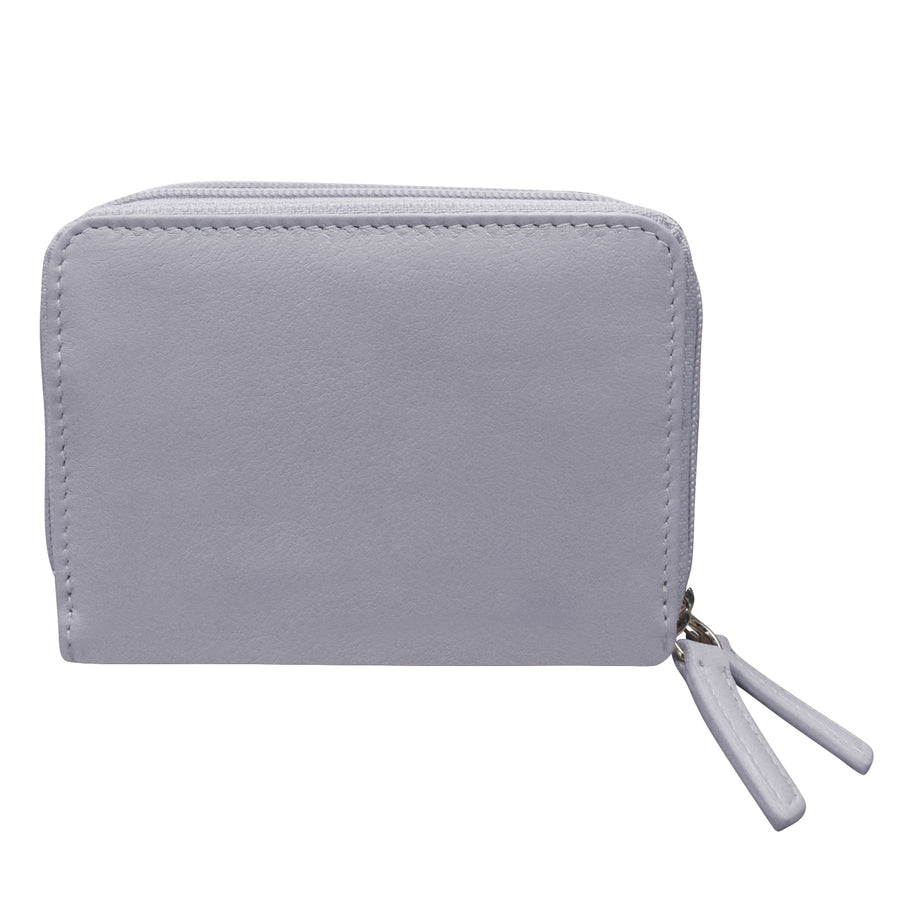 Double Zip Accordion Credit Card Holder 6714