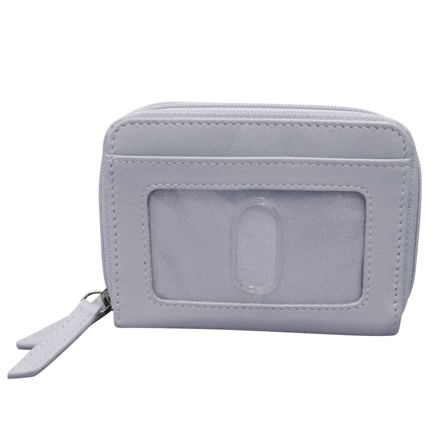 Double Zip Accordion Credit Card Holder 6714