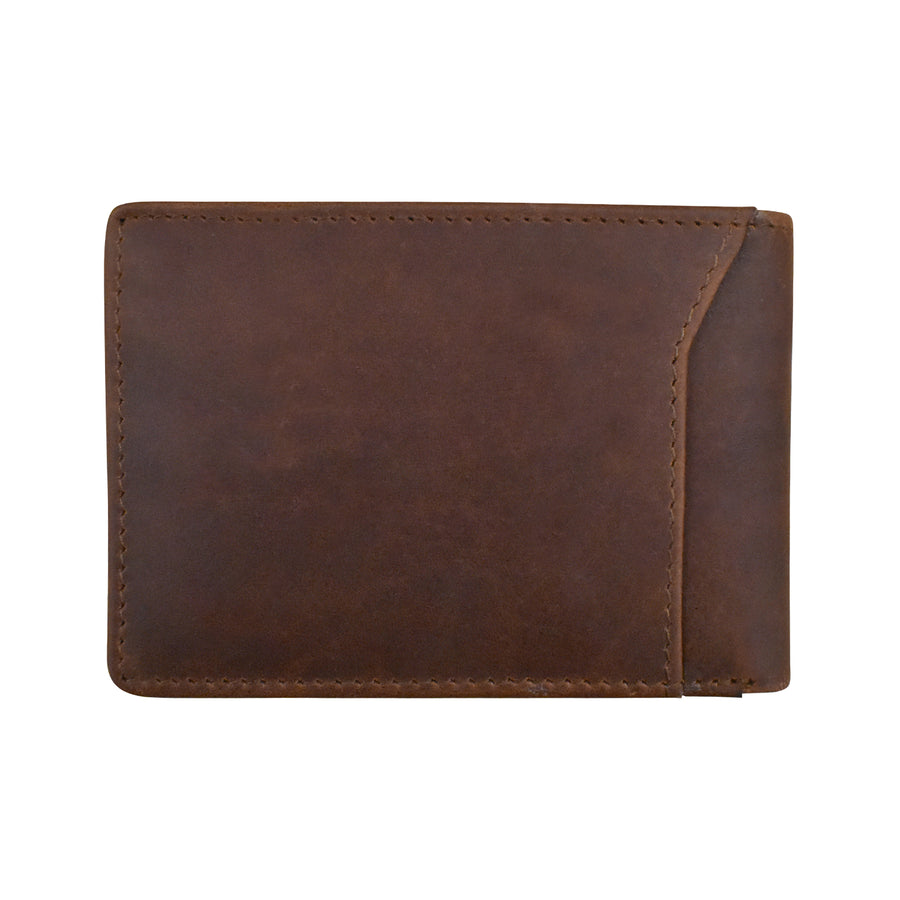 Men's Wallet Compact Bifold with Back Slip 7003