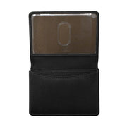 Pebble Leather Flap Card Case 7011