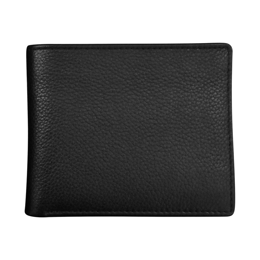 Men's Pebble Grain Leather Bifold Wallet 7021