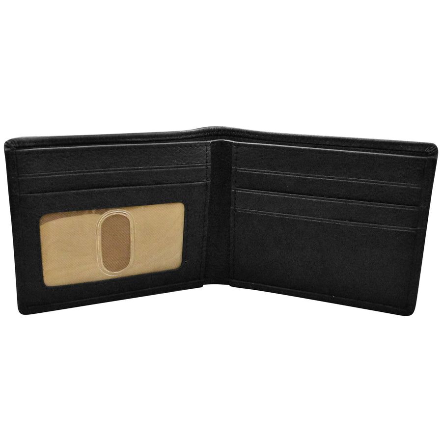 Men's Pebble Grain Leather Bifold Wallet 7021