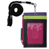 7118 VERTICAL ZIP I.D. HOLDER WITH LANYARD