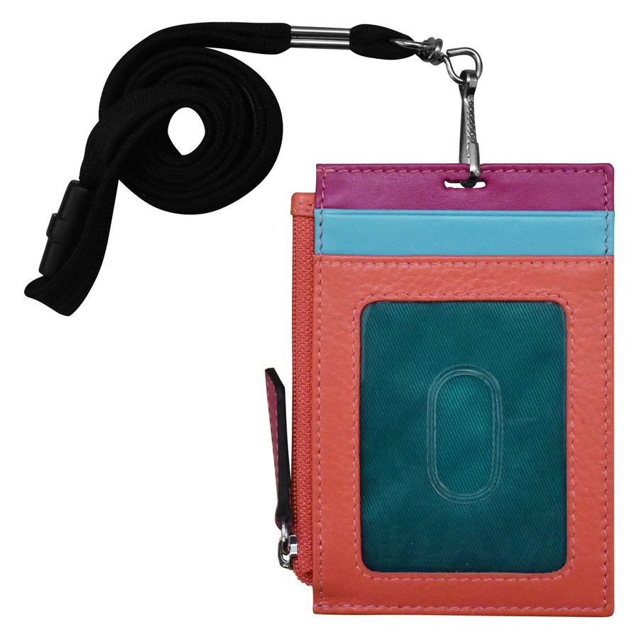 7118 VERTICAL ZIP I.D. HOLDER WITH LANYARD