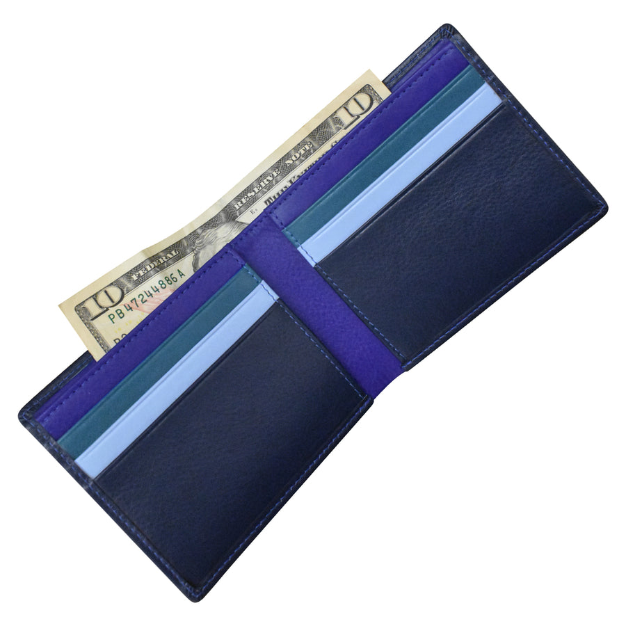 Men's Wallet Multi Color Bifold 7321