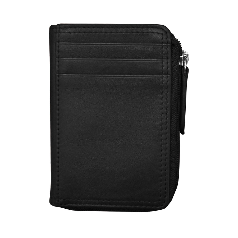 Vertical Zip Card Wallet 7411