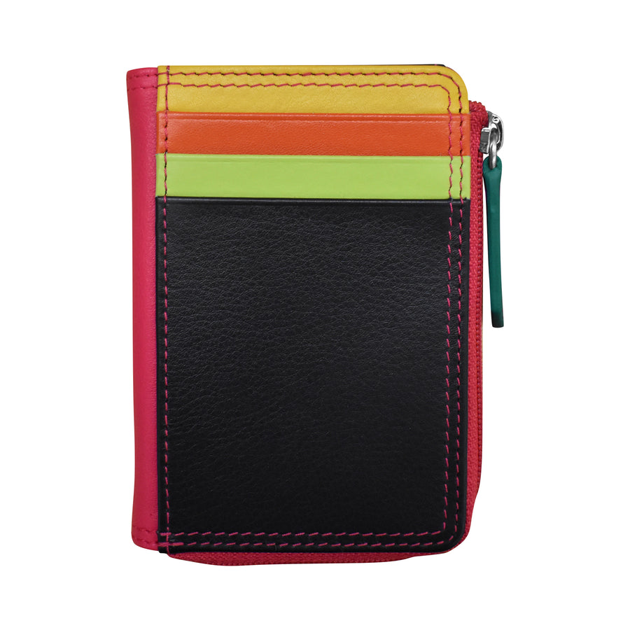 Vertical Zip Card Wallet 7411