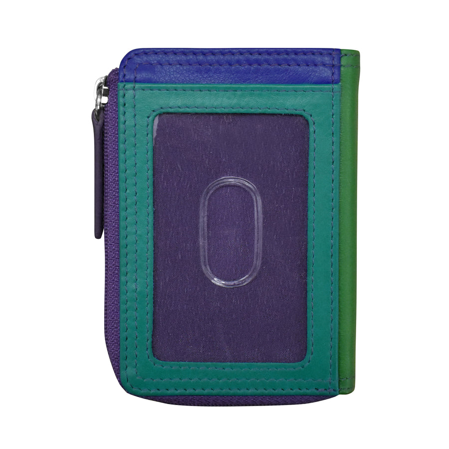 Vertical Zip Card Wallet 7411