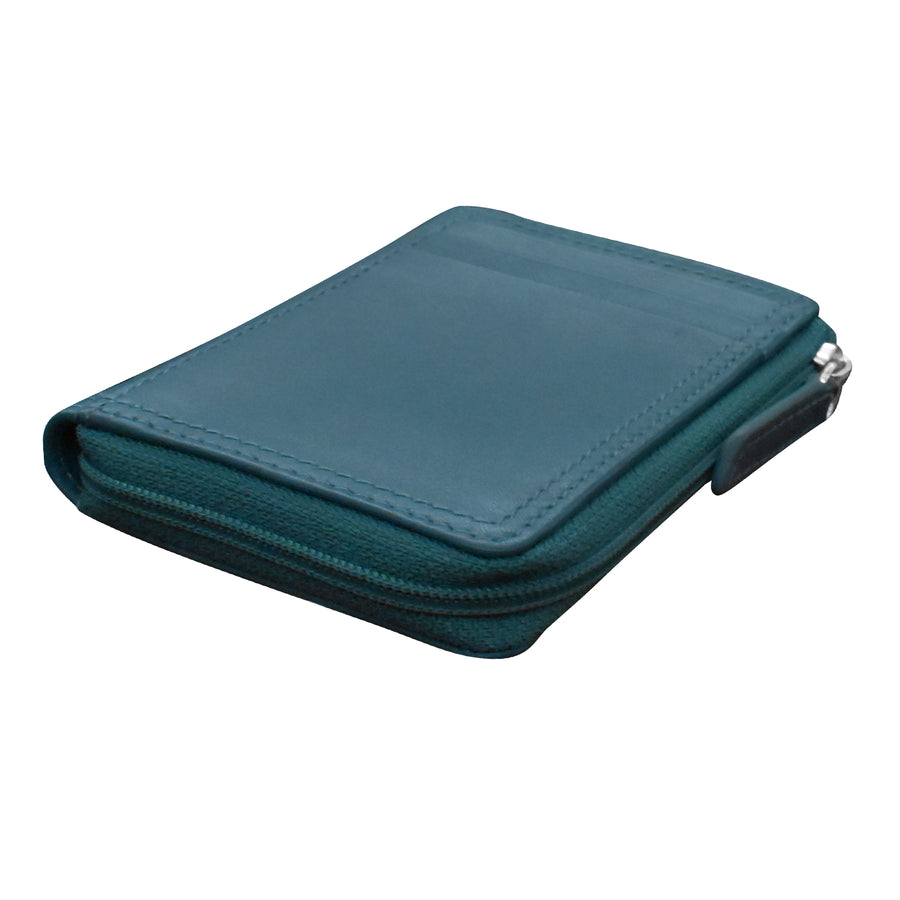 Vertical Zip Card Wallet 7411