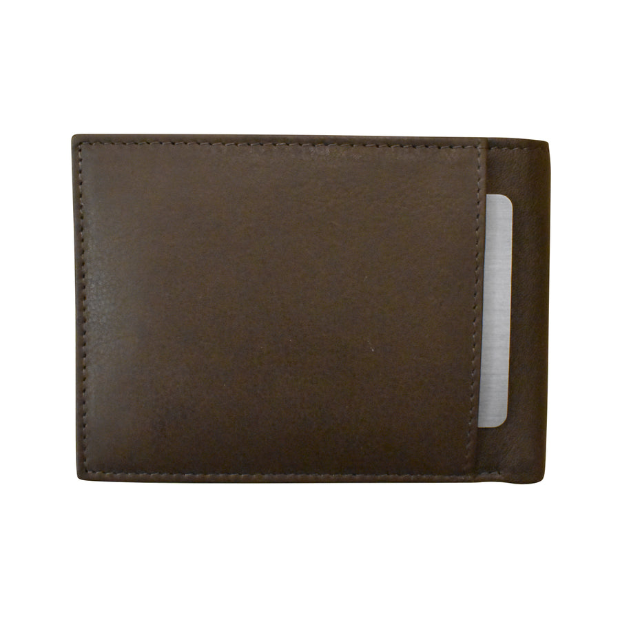 Men's Wallet Premium Leather Front Pocket Bifold 7602