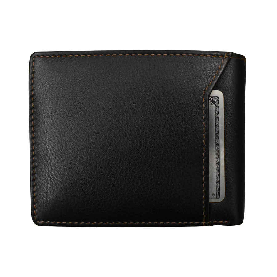 Men's Bifold Wallet with Back Slip Pocket 7720