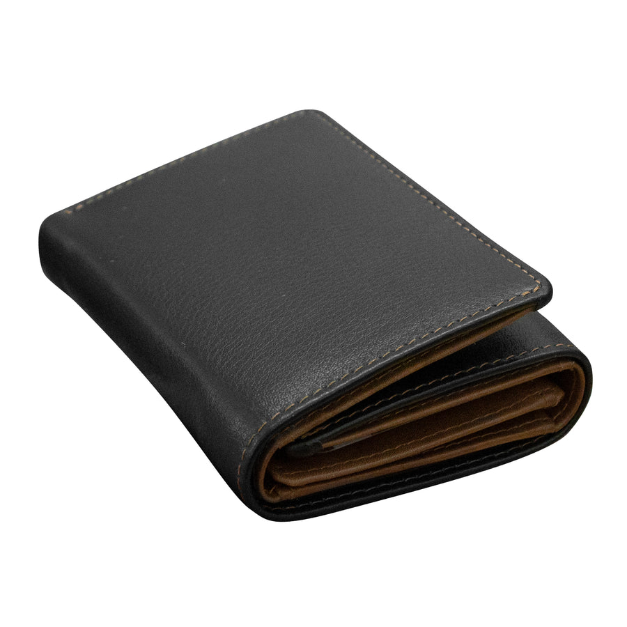 Trifold Men's Wallet with Middle Flip I.D. Window 7733