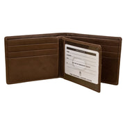 Men's Bifold Wallet with Center Flip 7745