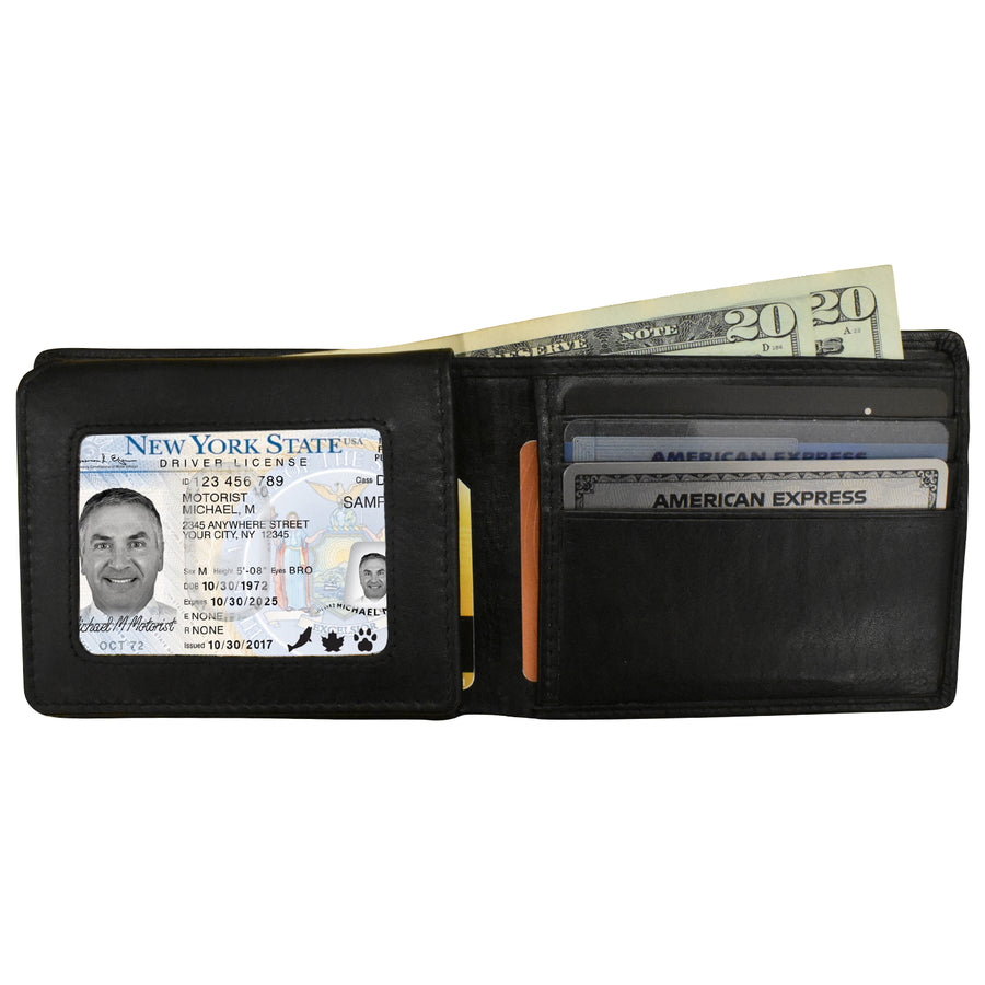 Men's Bifold Wallet with Left Flip 7751