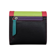 Color Block Tri-fold Mini Wallet 7824