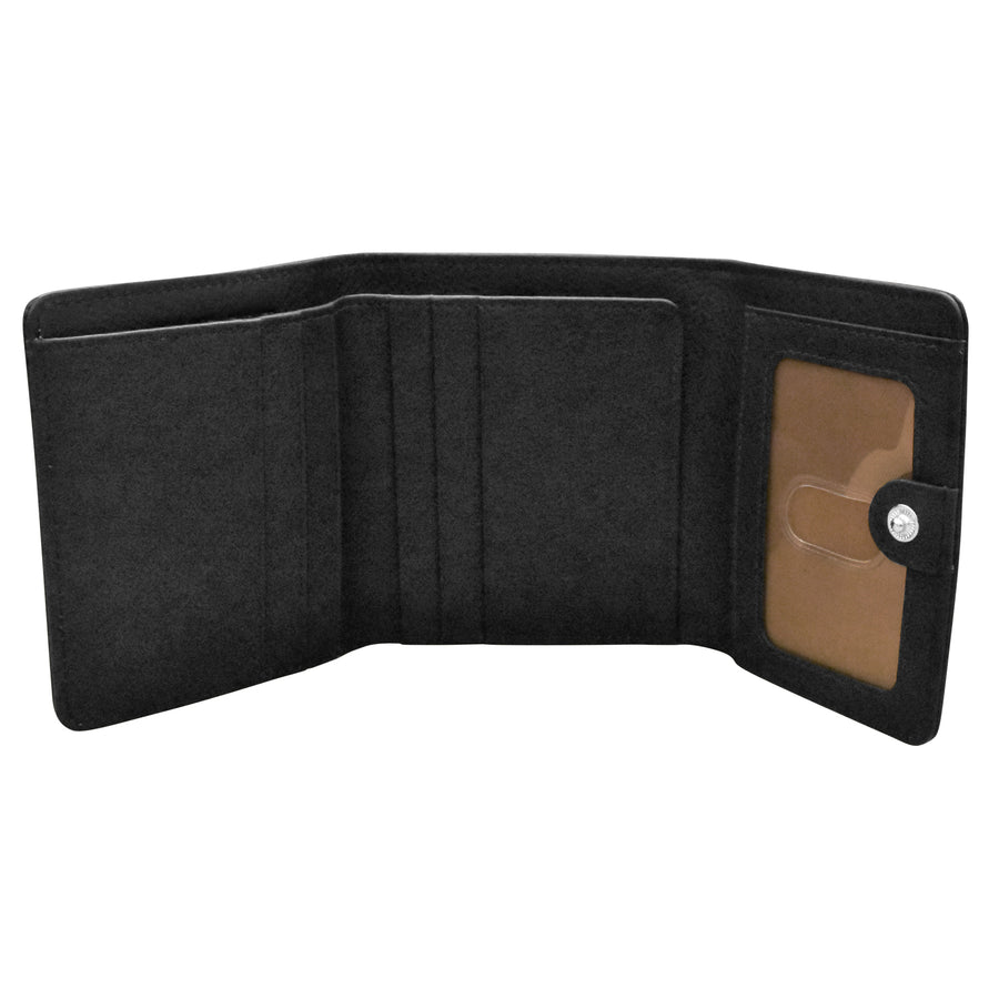 Color Block Tri-fold Mini Wallet 7824