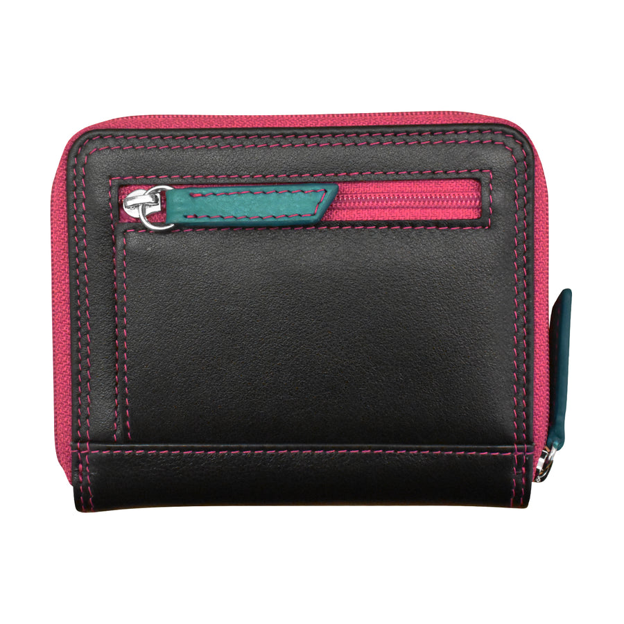 Small Multi Color Zip Wallet 7858