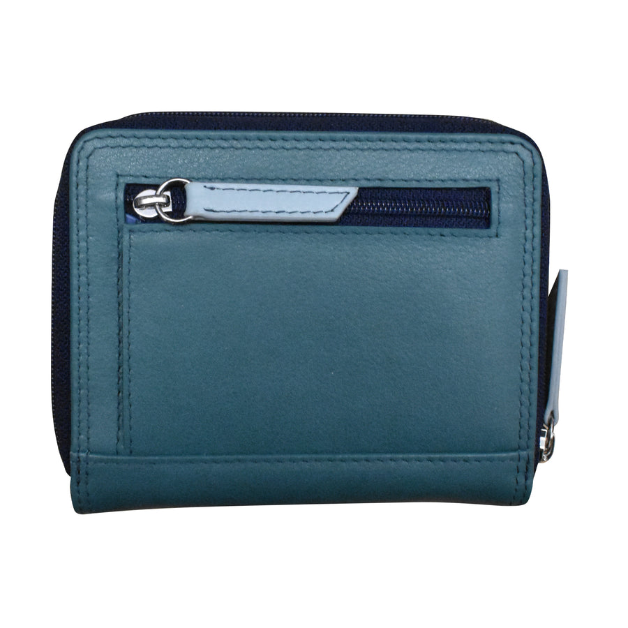 Small Multi Color Zip Wallet 7858