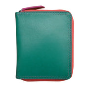 Small Multi Color Zip Wallet 7858