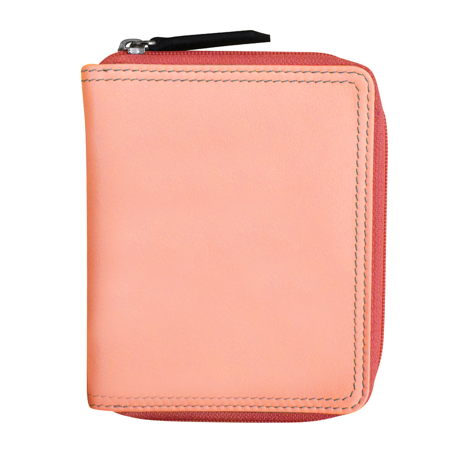 Small Multi Color Zip Wallet 7858