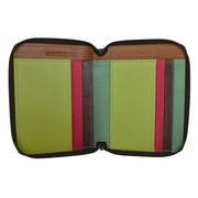 Small Multi Color Zip Wallet 7858