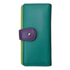 Multicolor Wallet with Tab Closure 7875